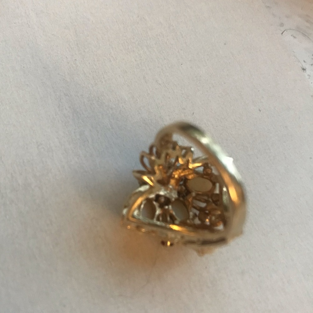 Opal And Ruby Vintage Ring - image 7